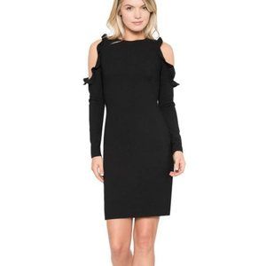Black Halo Rocco Cold-Shoulder Sheath Dress 0,4